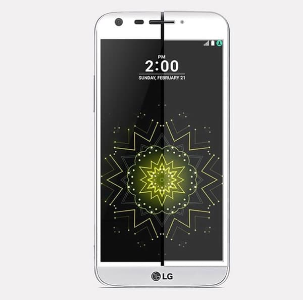 LG G5 - HeliGuard (2-PACK) EXXO-Skärmskydd med Ram 3D (HD-Clear)
