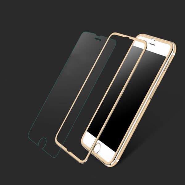 iPhone 6/6S HuTech (2-PACK) Skärmskydd 3D med RAM Guld