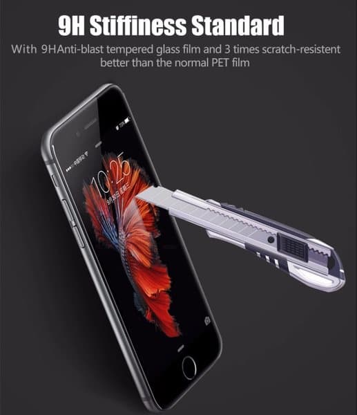 iPhone 6/6S Plus (2-PACK) Carbon-Skärmskydd av ProGuard Vit Vit