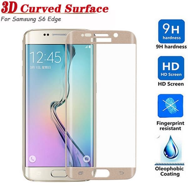 Samsung Galaxy S6 Edge - HuTech EXXO-Skärmskydd 3D (9H)