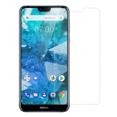 Nokia 8.1 buet kant tempereret glas skærmbeskytter