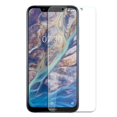 Nokia 8.1 buet kant tempereret glas skærmbeskytter