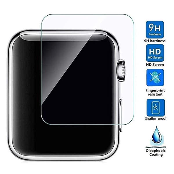 HD 2.5D Standard Skärmskydd för iWatch 4/5 40mm och 44mm Transparent/Genomskinlig Transparent/Genomskinlig, 40mm
