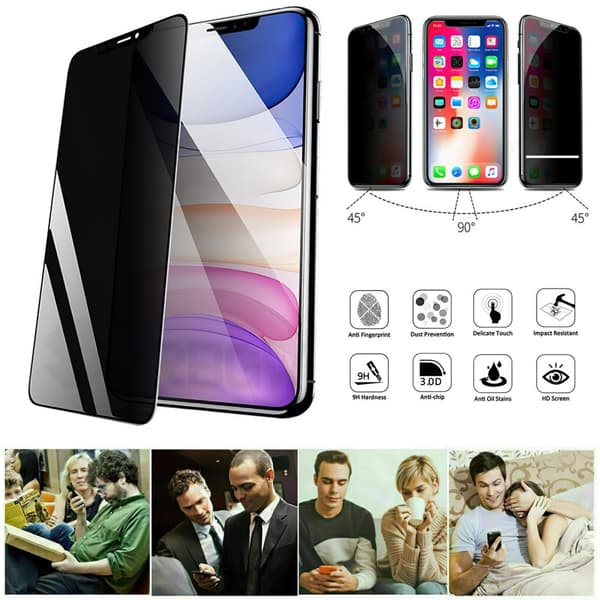 iPhone 11 Pro Max - Integritet Härdat Glas Sekretessskärmskydd
