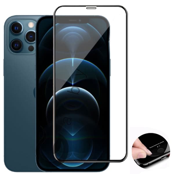 iPhone 12 Pro Max 4-PACK Skärmskydd Carbon-fiber 9H 0,3mm