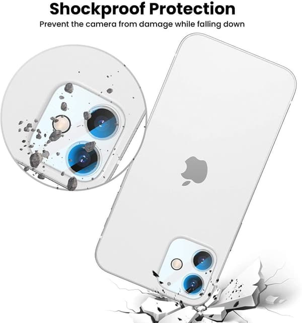 C4U® 2-pak linsedæksel til iPhone 12 Mini-kamera i hærdet glas
