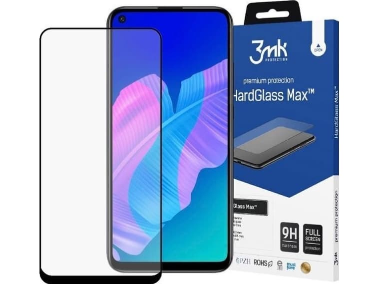 3MK Glass for phone 3mk HardGlass Max for Huawei P40 Lite Black universal