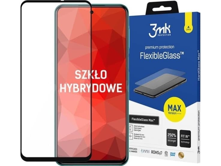 3MK Glass for phone 3mk Flexible Glass Max 7H for Redmi Note 9S/Pro/Max Black universal