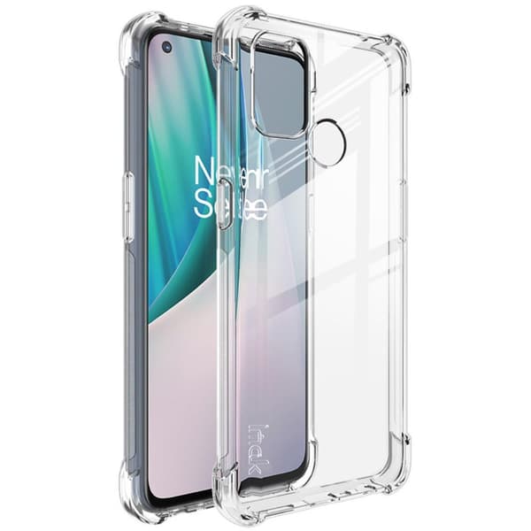 IMAK TPU cover med skærmbeskytter til OnePlus Nord N100 5G