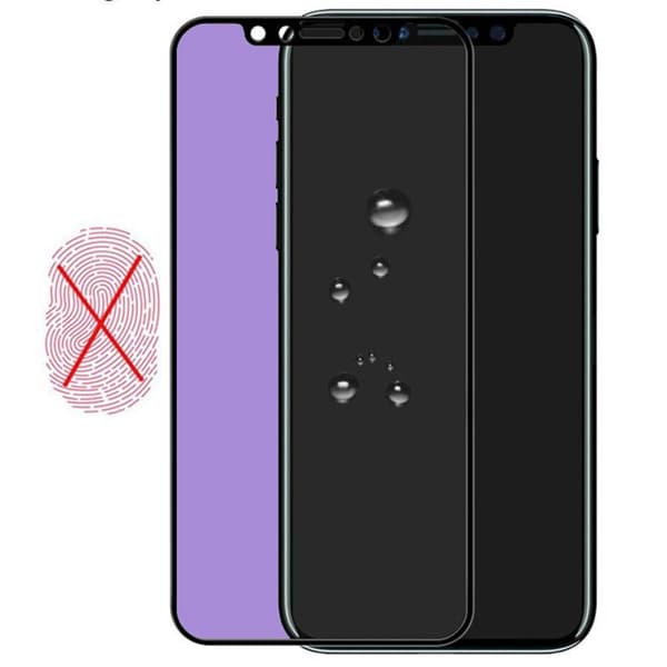 iPhone XS Max 2-PACK Skärmskydd Anti-Blueray 2.5D Carbon 9H 0,3mm