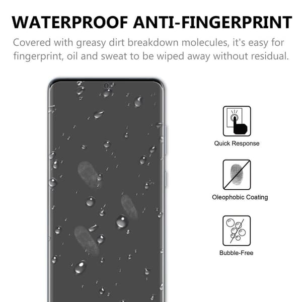 Samsung Galaxy S20 kirkas karkaistu lasi koko puhelimen näyttö