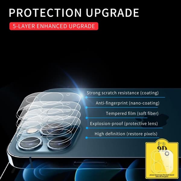 Skyddande härdat glas till Kamera lins till iPhone 12 Pro Max