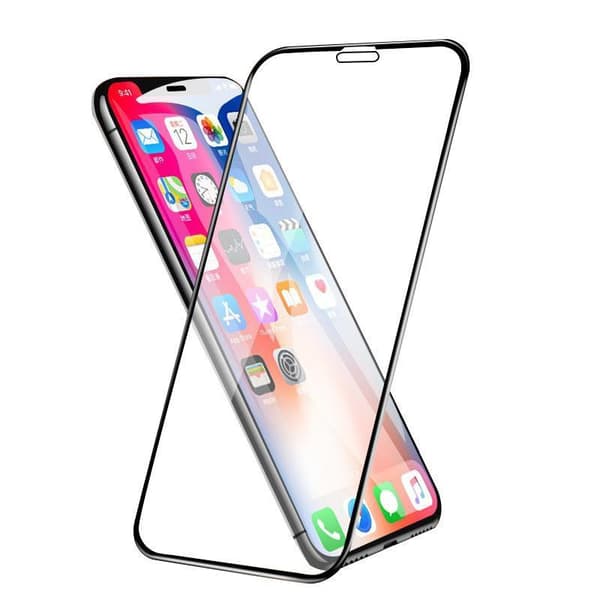 Härdat glas / heltäckande skärmskydd / skyddsglas iPhone 12 /  iPhone 12 Pro