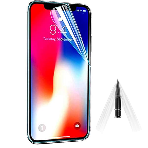 iPhone 12 Pro Max 2-PACK Mjukt Formbart Skärmskydd PET 9H 0,2mm