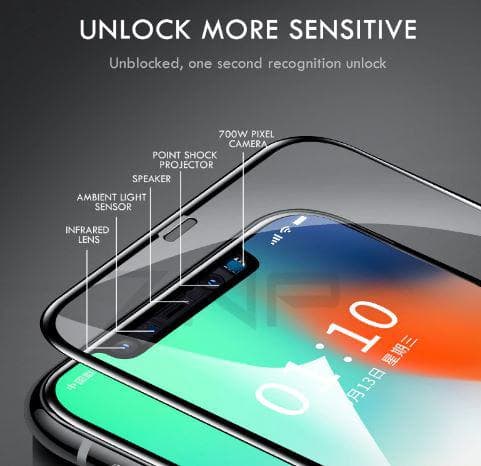 skärmskydd för iphone 11 pro Xs och X vit kant