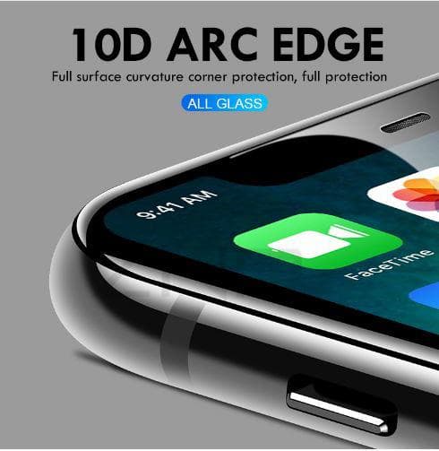 skärmskydd för iphone 11 pro Xs och X vit kant Svart