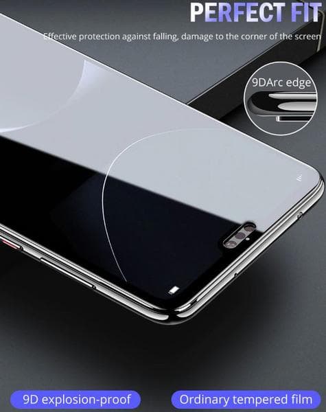 10D HELTÄCKAND Härdat Glas På Huawei P20 lite