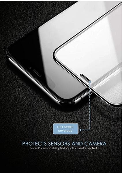 Heltäckande 20 D  härdat glas för iphone 11 pro max/ Xs max svart