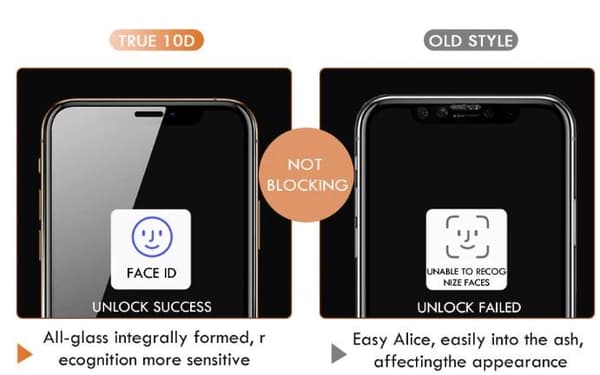 Heltäckande 20 D  härdat glas för iphone 11 pro max/ Xs max svart