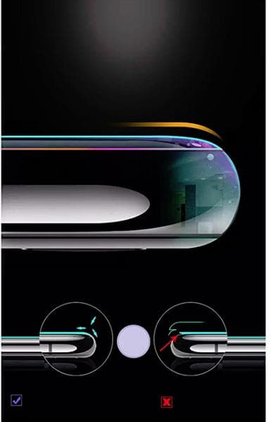 Heltäckande 20 D  härdat glas för iphone 11 pro max/ Xs max svart