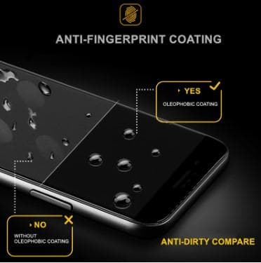 20D panar glas för iphone 7/8 svart