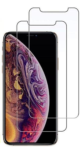 2 st härdat glas för iphone 11 pro, Xs och X 2.5D