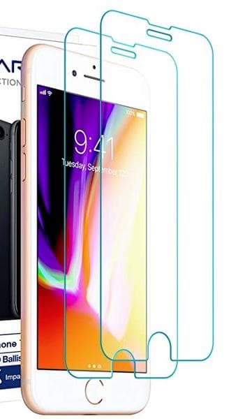 2 st härdat glas för iphone 6/6s 2.5D