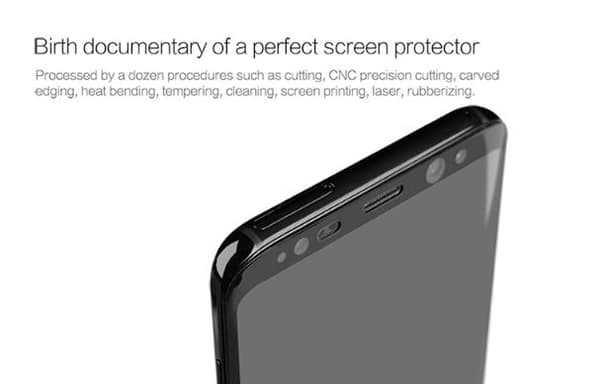 Härdat glas 10 D för Samsung S8 plus