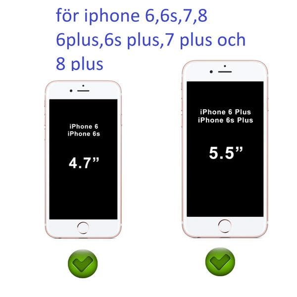2 st häradt glas för  iphone 7/8 2.5D