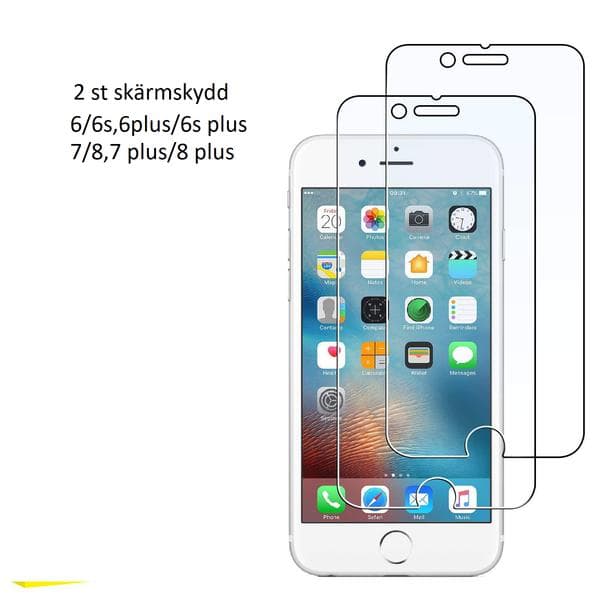 2 st häradt glas för  iphone 7/8 2.5D