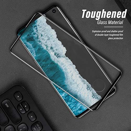 2 st häradad glas för samsung s10 plus