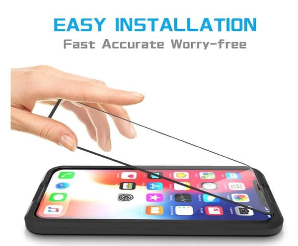 3 st Heltäckande Härdat Glas för Iphone 11 pro Max/ Xs max