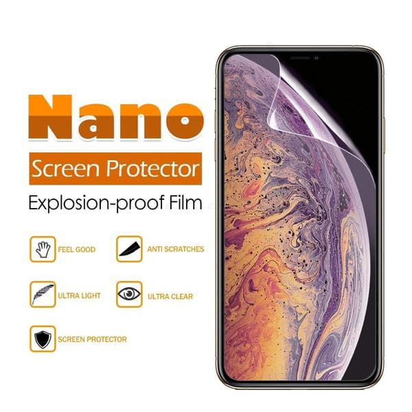 2 st nano skärmskydd för iphone X Transparent 3