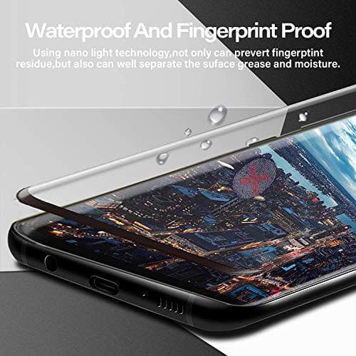 2 st top kvalitet heltäckande skärmskydd för Samsung S9 plus