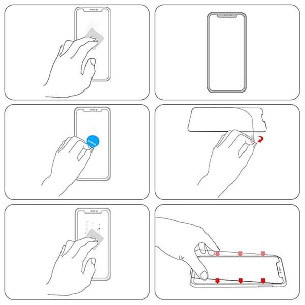 iPhone XR 4-PACK Skärmskydd Standard 9H 0,3mm HD-Clear