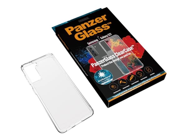 PanzerGlass ClearCase - Baksidedeksel for mobiltelefon - termoplast-polyuretan (TPU) - blank - for Samsung Galaxy S21 5G