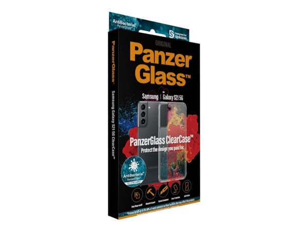 PanzerGlass ClearCase - Baksidedeksel for mobiltelefon - termoplast-polyuretan (TPU) - blank - for Samsung Galaxy S21 5G