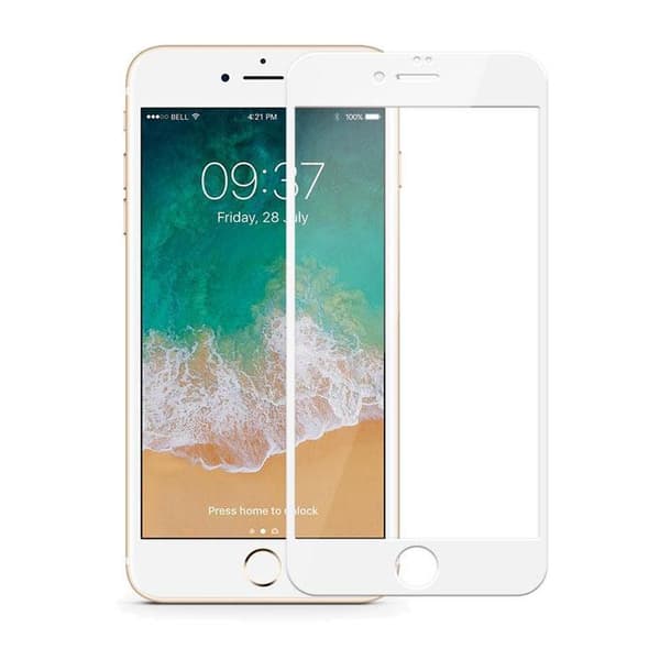 Heltäckande skärmskydd i Härdat glas iPhone SE (20 / 22) / 8 / 7