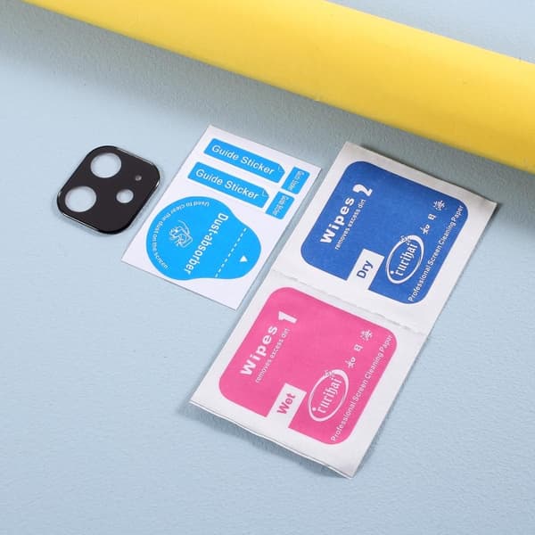 RURIHAI Heltäckande härdat glas Kamera lins till iPhone 12 Mini