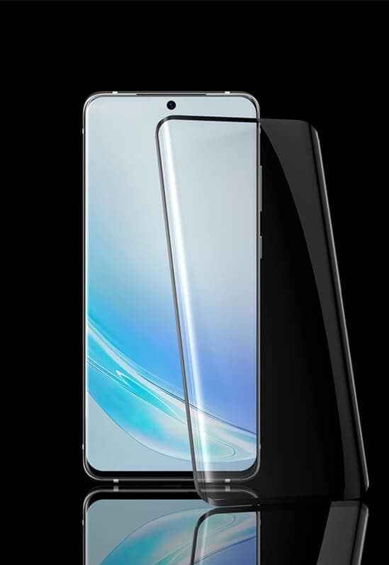 Glasbeskyttelse (6D curved/full) til Huawei P30pro, sort