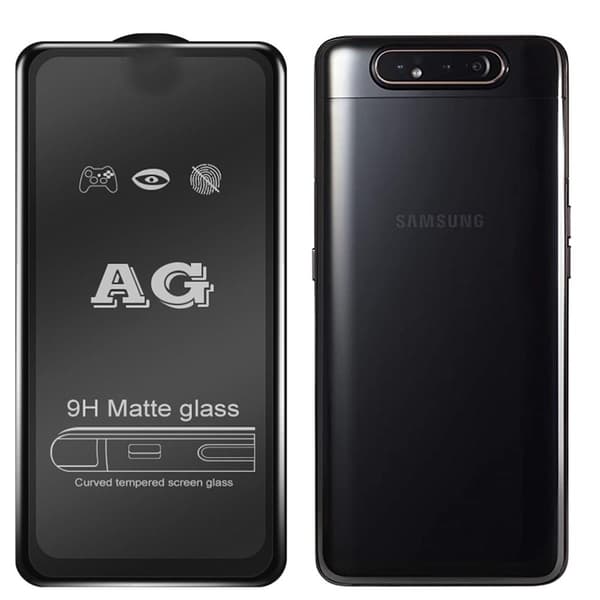 Galaxy A80 2.5D Anti-Fingerprints Skärmskydd 0,3mm
