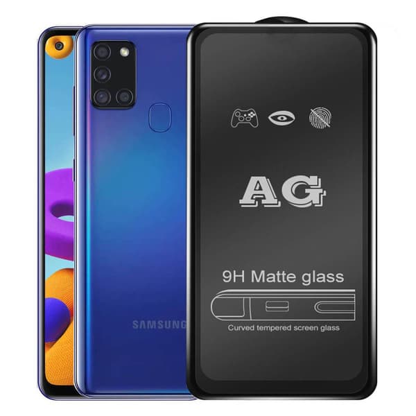 Galaxy A21s 2.5D Anti-Fingerprints Skärmskydd 0,3mm