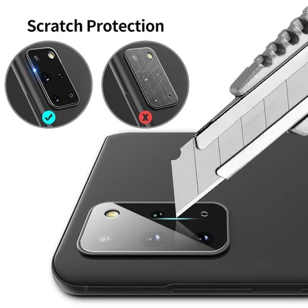 S20 Plus 2.5D Högkvalitativt HD-Clear Ultratunt Kameralinsskydd