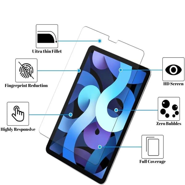 H�gkvalitativt HD-Clear Ultratunt Sk�rmskydd iPad Air 4 10.9