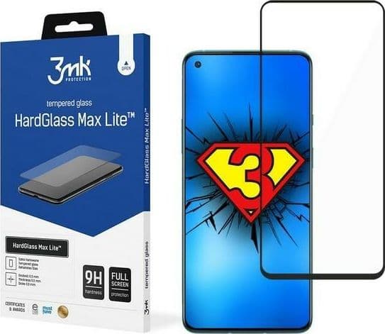 3MK 3MK HG Max Lite OnePlus 8T/9 svart svart