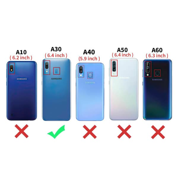 Samsung Galaxy A30 - Temperoitu Näytönsuoja Lasi