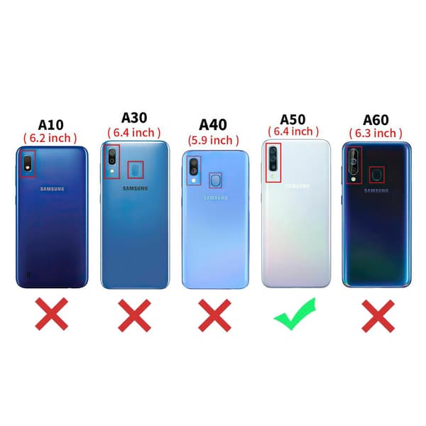 Samsung Galaxy A50 - Hærdet Glas Skærmbeskyttelse