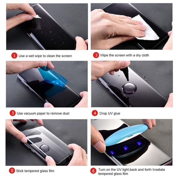 Samsung Galaxy S8 Plus Skärmskydd i härdat glas, UV