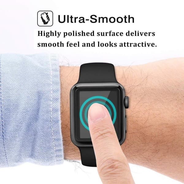 2-Pack Apple Watch 6 44 mm Heltäckande 3D Härdat Glas Skärmskydd