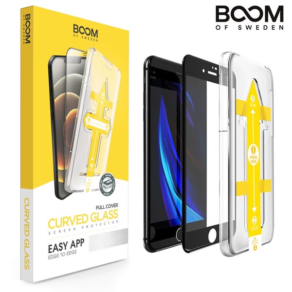 BOOM Curved Härdat Glas Skärmskydd iPhone 8 Plus / 7 Plus